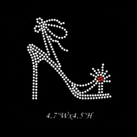 Toptan fabrika Bling kristal ayakkabı desen tasarımcısı giyim aksesuarları için özel Rhinestone isı transferi Motif tipi