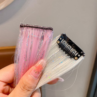 Partie Faits Saillants Clip Dans Les Extensions De Cheveux Colorés Multicolores Droite Synthétique Postiches Pour Les Femmes Extension De Cheveux Naturels