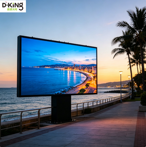 Écran LED publicitaire extérieur couleur D-King, étanche IP65, mur vidéo HDR10+ 6500cd pour façade de rue commerciale USA - Product Image 1