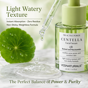 Siero Viso alla Centella Asiatica con Etichetta Privata, Siero Illuminante con Retinolo e Niacinamide, Lenisce e Ripara Pelli Irritate, Sensibili e Soggette ad <span class=keywords><strong>Acne</strong></span> - Product Image 3