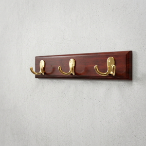 AK Brass Triple <b>Hook</b> Polished Brass Metal Wall Hanger <b>Decorative</b> <b>Coat</b> <b>Hook</b> Wall Mounted <b>Hook</b> Home Decor - Product Image 1