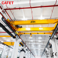 Machine de levage industrielle Heavy Duty Mobile QD LH 40T Double poutre Pont roulant pour atelier d'aciérie
