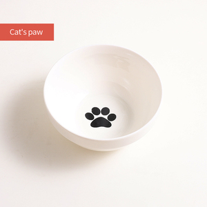 Oblique Elegant Wholesale Custom <strong>Round</strong> Pet Cat Feeder Ceramics Metal Stand <strong>Dog</strong> Feeding <strong>Bowl</strong> - Product Image 6