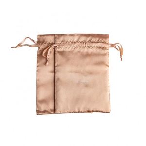 Luxury Satin Pouch Bag for Jewelry <b>Storage</b> Silk Drawstring Bags with Custom Logo - Product Image 2