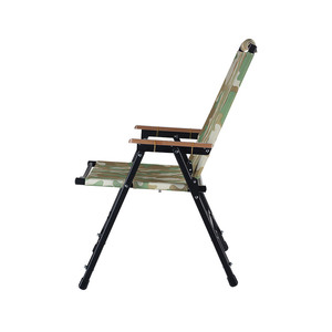 Chaise pliante en tissu Oxford camouflage avec logo personnalisé pour le camping en plein air, la pêche ou le pique-nique sur la plage, équipement de plage - Product Image 5