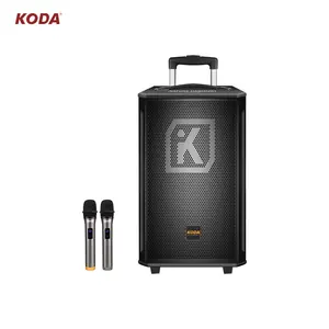 KODA 12英寸高品质电池大功率蓝牙便携式手推车扬声器