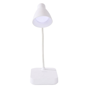 <b>Desk</b> Lamp Led Touch Control Minimalist Design White Shade Plastic Body 500mm Light Range <b>Study</b> Reading Bedside Use - Product Image 3