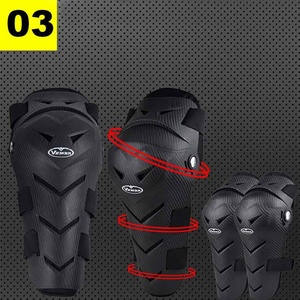 Set di 4 Pezzi di Protezioni VEMAR per Gomiti e Ginocchia da <span class=keywords><strong>Moto</strong></span> Motocross Ciclismo MTB, Armatura Nera, Rodillera - Product Image 6