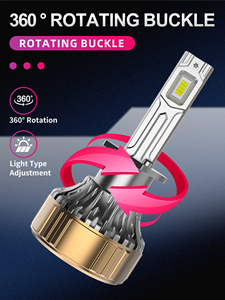 หลอดไฟหน้า LED Gicoo R12 H1 30000LM 6000K 12V แผ่นทองแดงระบายความร้อน สำหรับดัดแปลงอัพเกรดรถยนต์ - Product Image 5