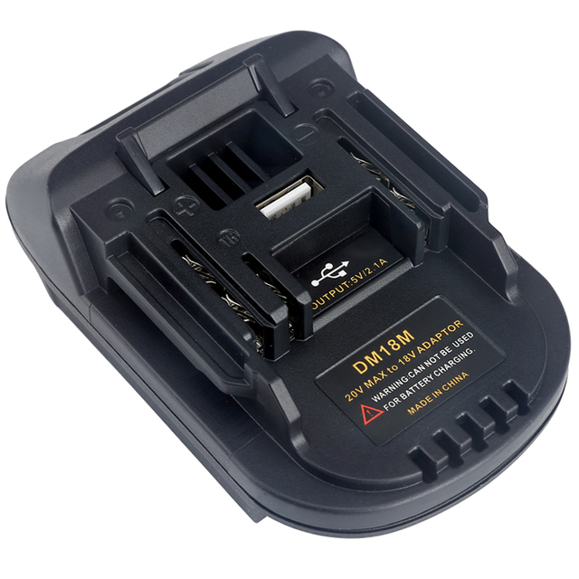 DM18M Battery Adapter for DCB204/DCB205/Milwaukee to Makita Battery Convert to for Makita 18V Battery DM18M