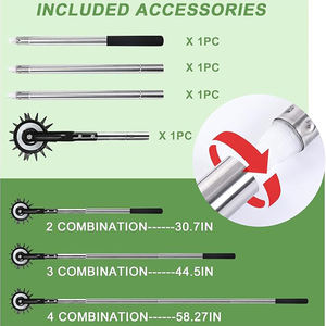 Venta directa de fábrica, bordeadora de césped de jardín de acero inoxidable engrosada, recortadora negra giratoria con rueda de mano - Product Image 6