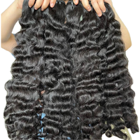 Estensioni per capelli ricci Remy vergini brasiliani con dreadlock a doppia trama, realizzate a macchina, per donna, colore personalizzabile