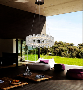 Lámpara <span class=keywords><strong>de</strong></span> araña <span class=keywords><strong>de</strong></span> cristal - Serie Sky City - Altura ajustable - Luminaria <span class=keywords><strong>de</strong></span> alta gama - Product Image 4