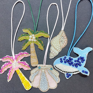 Appliques à coudre faites à la main, nouvelles, en forme de <span class=keywords><strong>baleine</strong></span> et de dauphin, en PVC 3D, pour sac, cordon, sequins en cristal, feutre, corde à suspendre pour chapeau, décoration intérieure - Product Image 4