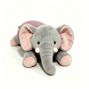 Elefante de peluche adorable personalizado, elefante de peluche suave, elefante de peluche en colores pastel - Product Image 1
