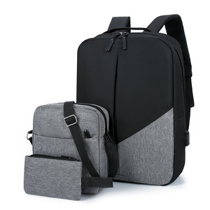 Foreign Trade Outdoor Large Capacity Business Casual Simple Waterproof Oxford Cloth Fashion Multi-function Three-piece Men's - Product Image 4