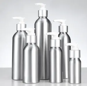 Botol Semprot Aluminium Matte, Tutup Botol Aluminium Hitam 30Ml 50Ml 60Ml 80Ml 100Ml 150Ml 200Ml 250Ml