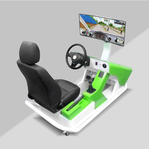 Système d'entraînement automobile automatique avec pédales de direction, double écran, équipement pédagogique pour auto-école - Product Image 2