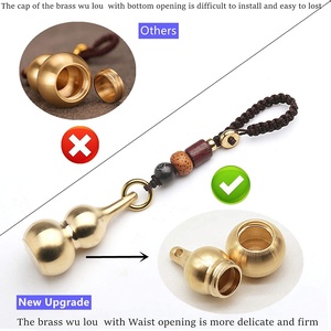 Pièces de monnaie Feng Shui avec porte-clés en laiton Calabash Wu <span class=keywords><strong>Lou</strong></span> pour la longévité, les voyages en toute sécurité, la richesse, <span class=keywords><strong>le</strong></span> succès et <span class=keywords><strong>le</strong></span> porte-bonheur Feng Shui - Product Image 4