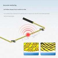 SHOONIS Câble de détection de fuite d'eau 3-60m, capteur de niveau de liquide, câble de 3m, clips adhésifs, détection d'alarme multipoints DIN