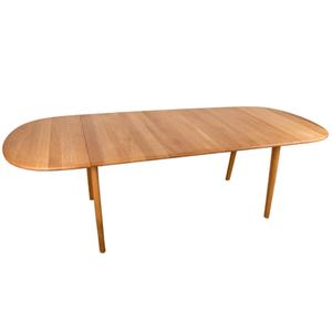 Mesa de Comedor Extensible de Madera Maciza Estilo Rústico Danés - Product Image 1