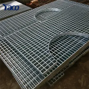 Ağır galvanizli drenaj Metal Mat basın kaynaklı galvanizli örgü çelik ızgara