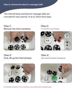 Baignoire de spa pour les pieds intelligente, <span class=keywords><strong>appareil</strong></span> de thérapie aquatique pour les pieds, masseur électrique chauffant pour les pieds avec rouleaux - Product Image 4