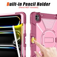 Nouvelle arrivée, étui de protection robuste pour tablette, anti-chute, avec béquille rotative pour iPad Pro 13 2024/2025