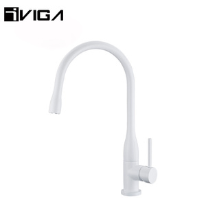 Moderne Noir <span class=keywords><strong>Mat</strong></span> de Haute Qualité En Laiton Chromé Métal <span class=keywords><strong>Robinetterie</strong></span> Robinet D'évier de Cuisine - Product Image 5