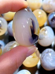 Cristalli di roccia naturali che guariscono calcedonio marino - Product Image 2