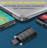 Adaptador Convertidor USB 3.1 Tipo C Macho a Hembra, Conector de Plástico para Todos los Dispositivos Tipo C, Adaptador de Prueba