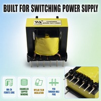Transformateur de puissance abaisseur à noyau de ferrite haute fréquence ER28 personnalisé pour PCB, 220V 230V 24V 12V