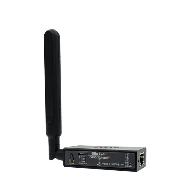 Elfin EG46 HF-MC200 Backshell 4G Router with RS485 to 4G Network Port Flash NAND 365 Days Warranty for Mobile Phones