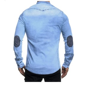 Top vente décontracté hommes chemise en jean à manches longues décontracté Denim confortable chemise automne nouveauté jean chemise de BD - Product Image 4