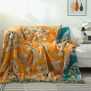 4 capas de gasa de algodón Boho adulto manta gasa edredón algodón bebé Manta con borla toalla mantas para dormitorio - Product Image 4