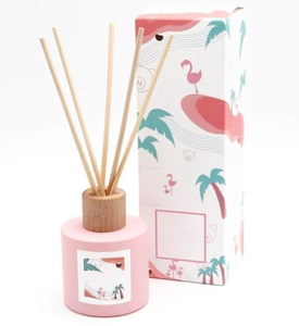 Hương liệu hương thơm chai tròn 100ml 200ml Rỗng đầy màu sắc sậy khuếch tán chai thủy tinh với gậy bán buôn - Product Image 5