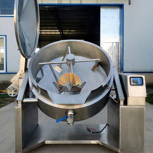 Olla Industrial Inclinable con Agitador y Calentamiento a Vapor - para Salsas, Dulce <span class=keywords><strong>de</strong></span> Leche, Mermelada - Cocina y Mezcla <span class=keywords><strong>de</strong></span> Alta Eficiencia - Product Image 4