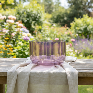 Ensemble de bols sonores violets personnalisables, bols chantants en cristal, thérapie sonore, instrument de guérison sonore en améthyste pour la méditation et la thérapie - Product Image 6