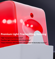 Suara Alarm Keras 115dB Lampu Berkedip Berkabel Suara Sirene Alarm Lampu Merah Suara Sirene Sistem Alarm Keamanan Rumah