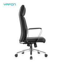 Chaise de bureau de direction pivotante en cuir de directeur de fabrication en Chine pour mobilier de bureau