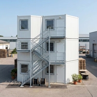 Casa Contenedor Desmontable Prefabricada, Modular, Portátil, de Ensamblaje Rápido, con Estructura de Acero y Panel Sándwich