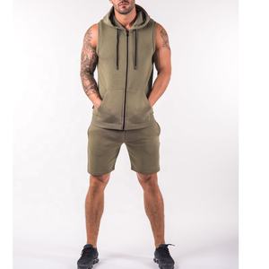 Custom Sleeveless Men <b>Hoodie</b> Gym Fitness High Quality Customized Material <b>Fleece</b> Drawstring Sports Wear <b>Zip</b> <b>Up</b> Man Hoodies 2025 - Product Image 4