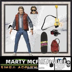NECA Film Ritorno al Futuro Marty McFly Action Figure con Articolazioni Mobili Statuetta in PVC Modellino da Collezione Giocattolo - Product Image 2