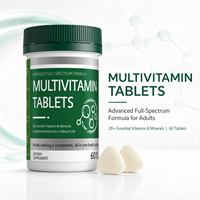 Complément alimentaire multivitaminé personnalisé avec logo, stimulant immunitaire, soulagement quotidien de la fatigue, comprimés de vitamines complexes pour la santé familiale