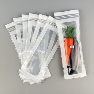 Chất lượng cao tùy chỉnh dài túi túi cho các sản phẩm đơn giản dây kéo nhựa trong suốt Ziplock Túi Quà Tặng - Product Image 4