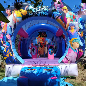 Château gonflable commercial K-pop Demon, château gonflable de dessin animé, structure de saut gonflable pour location, fête en plein air - Product Image 2