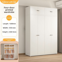 Armoire pliante en acier moderne et simple avec design écologique, meuble portable pour la maison, pour le rangement dans la chambre d'appartement, 2 étagères