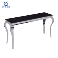 2026 Nouveau design Table console en verre noir