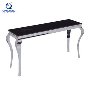 2026 Nouveau design Table console en verre noir - Product Image 5
