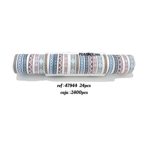 Braccialetti Boho Avvolgenti 1,5 Cm, Gioielli Geometrici in Filo di Lino, 24 Pezzi per Rotolo, Accessori Moda Unisex - Product Image 2